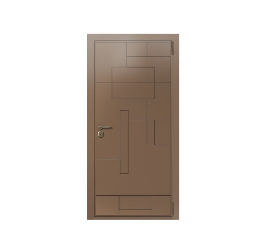 Входная дверь Termo LightWood Ral 8025, Ral 8025 Входная дверь Termo LightWood Ral 8025, Ral 8025