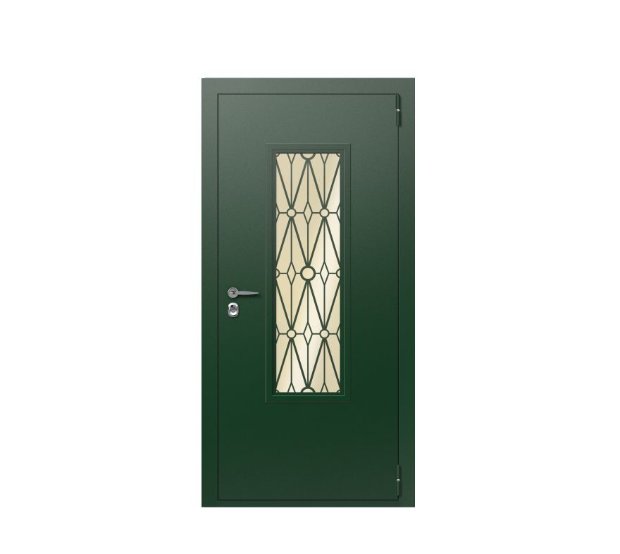 Входная дверь Termo LightPlus Patina, Темно-зеленое Входная дверь Termo LightPlus Patina, Темно-зеленое